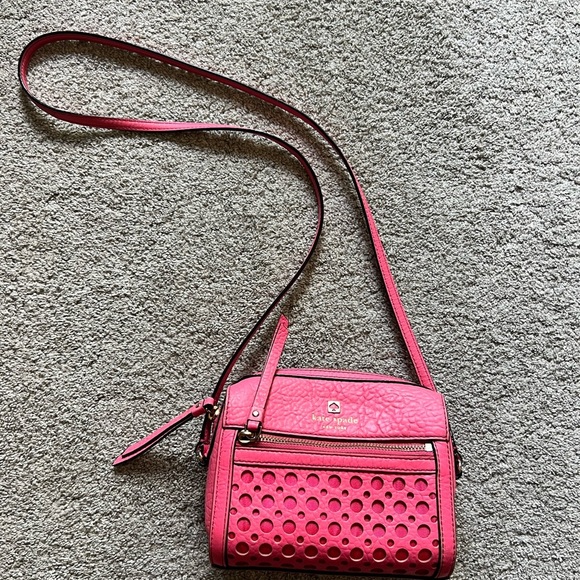 KATE SPADE Perri Lane Looloo BAG Pink Coral Crossbody WKRU2864 Peony Purse - Picture 1 of 6